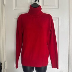 AXXS basic Red Turtleneck Sweater